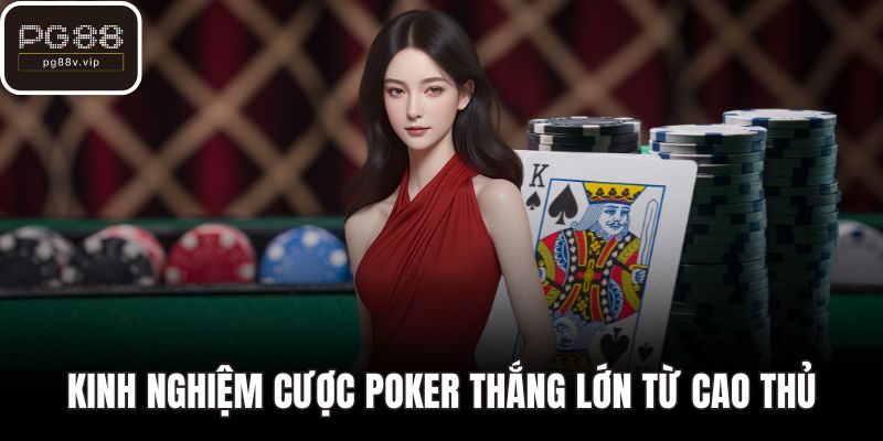 Kinh nghiệm cược poker thắng lớn từ cao thủ