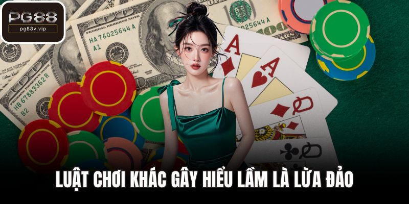 Luật chơi khác gây hiểu lầm là lừa đảo